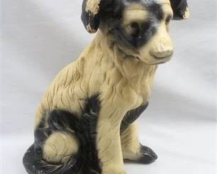 Lot 034   1 Bid(s)
Vintage Dog Bank - signed Mexico