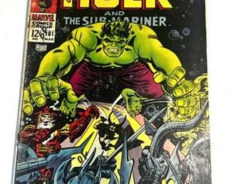 Lot 118   0 Bid(s)
Marvel Comics "THE INCREDIBLE HULK" #101 March 1968 Comic
