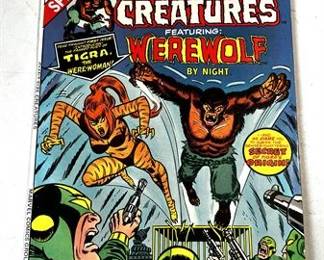 Lot 199   3 Bid(s)
Marvel Comics "WEREWOLF" #1 July 1974 Comic
