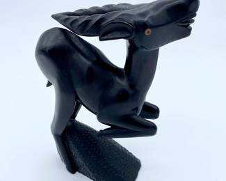 African Ghana Sese Wood Gazelle Figurine