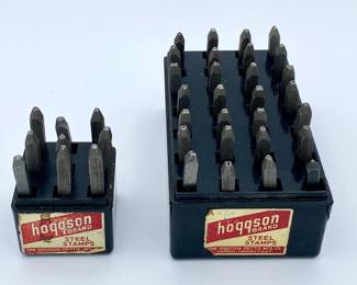 Hoggson Number and Alphabet Steel Stamps