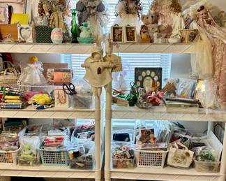 Dolls - Lots of Crafting and Sewing Supplies 