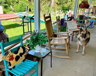 Cracker Barrel Wood Rocking Chair