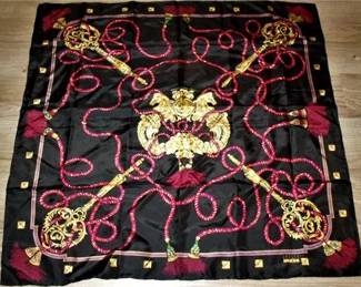 Lot 113   1 Bid(s)
Leslie Fay 100% silk scarf