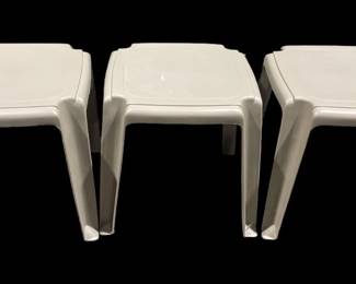 Stacking outdoor end tables