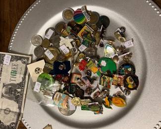 Plate FULL of pins of all kinds!