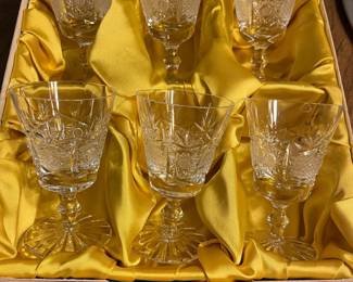 Boxed set of 6 American Brilliant glasses
