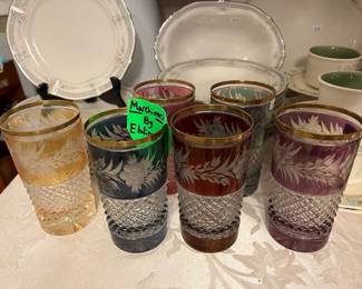 Set of 6 elegant MARCHIONESS cut glass tumblers by Ebeling & Reuss