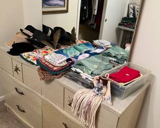 Small mid-century dresser & mirror