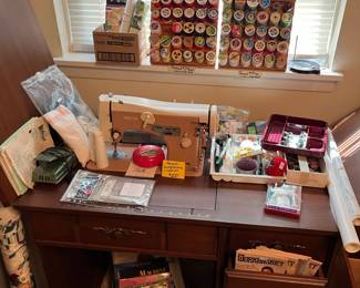 Necchi sewing machine & cabinet