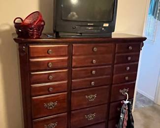 Solid wood 15 drawer bureau - outstanding!