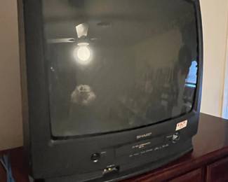 Sharp CRT TV w/ VCR - great for gamers!