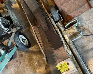 some antique cross-cut saws