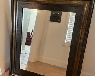 Stylish beveled glass mirror