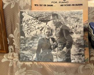 Autographed by Roy and Dale Evans