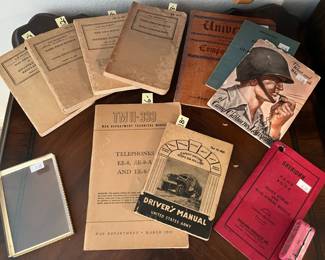 Vintage army manuals