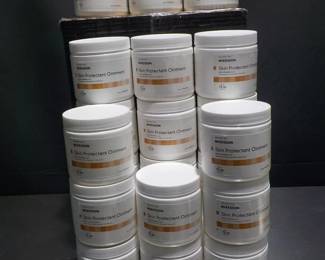 23 Plastic Jars of McKessom 13oz Skin Protectant Ointment