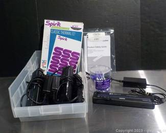 Lot of 5 Brother S8 Stencil Printer Pocket Jets with Power Cords