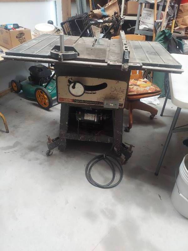 Craftsman 10in Table Saw - Motor Runs But Needs Bolt to Attach Motor