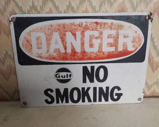 Gulf No Smoking sign