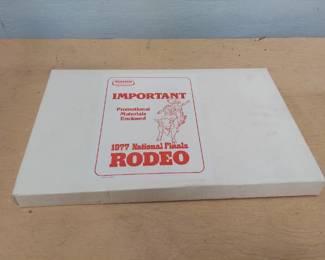 Hesston 1977 National Finals Rodeo promotional materials- unopened