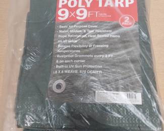 2 Pack 9x9 poly tarp