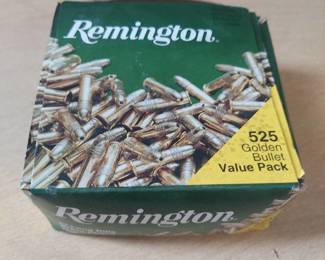 Remington. 22 long rifle brass plated hollow point