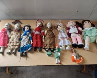 dolls - some porcelain