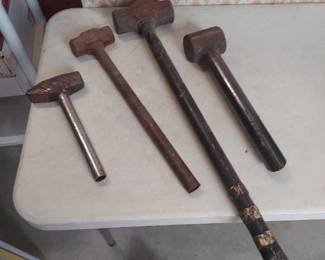 Sledgehammers and Hammers with Steel Handles