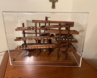 Vintage Idle Tymes Electric Wooden Rolling Ball Clock