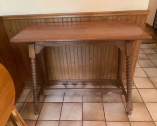 Antique Spiral legged Entry or corner table