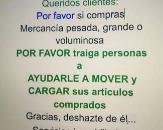 If you read and speak Spanish por favor leer