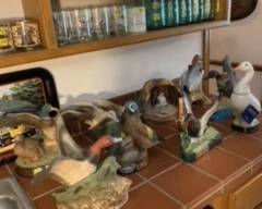 Ducks Unlimited Bourbon Decanters Unopened NEVER and opened
