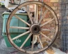 Wooden Wagon Wheel