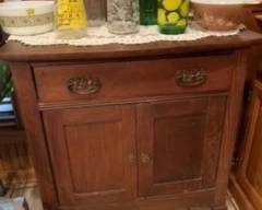 Antique Vanity and/or entry cabinet