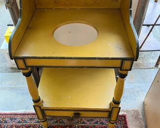 $60. Antique washstand as found - no bowl 19"w x 16"D X 37"H