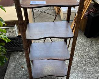 $60. Vintage Bamboo shelving unit. 18"w x 13"d x 45"h