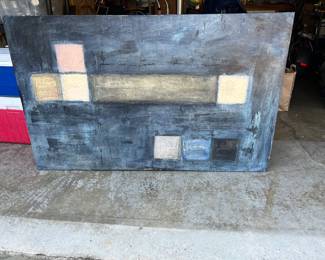 $380. "Passionate Pursuit". original oil 1987.  64'W X 40"H. Signed.