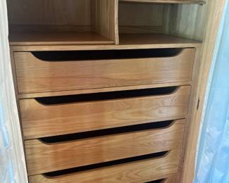 interior of the armoire