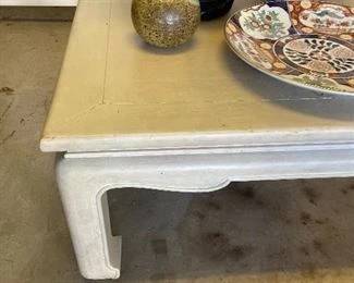 another view of the coffee table, items on top not for sale.