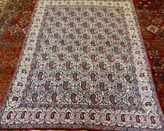 $690. Antique silk and wool rug.  6'6" x 4'4".  Excellent condition.