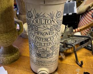 $130  19th century antique Doulton , Lambeth water purifier