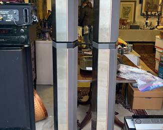 $490. Vintage Bang & Olufsen Beovox Speakers. Untested.  65"h x 8"w