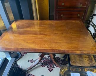 $540. Duncan Phyfe antique flip top table. as found