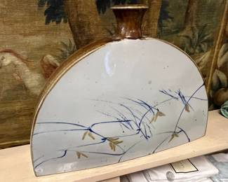 $140. Ceramic piece from Jerry Newcomb, local potterer.