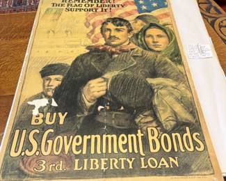 Antique World War I  advertisement.  as found