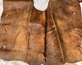 Antique Chaps for sale during in-person shopping Friday and Saturday.