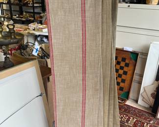 Restoration Hardware Tab top panels for sale during in person shopping