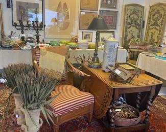 Overview of the many things for sale, in-person is Friday and Saturday, items available on line are featured in theri own photo with pricing information. 