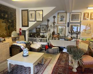 Overview of the many things for sale, in-person is Friday and Saturday, items available on line are featured in theri own photo with pricing information. 